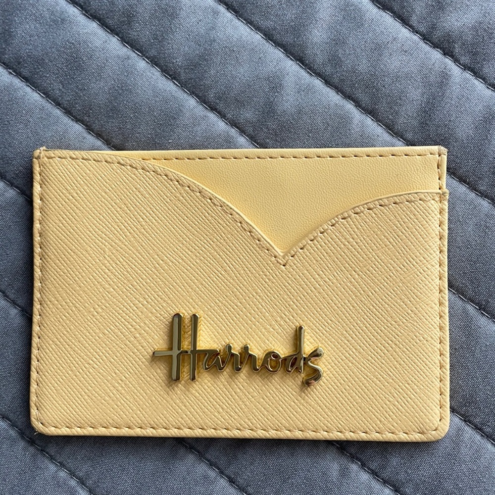 Harrods yellow card case